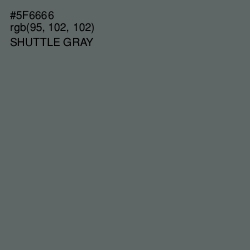 #5F6666 - Shuttle Gray Color Image