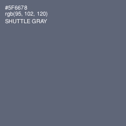 #5F6678 - Shuttle Gray Color Image