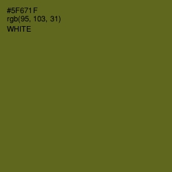 #5F671F - Green Leaf Color Image