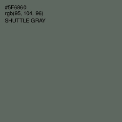 #5F6860 - Shuttle Gray Color Image