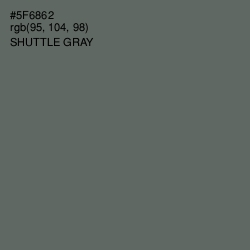 #5F6862 - Shuttle Gray Color Image