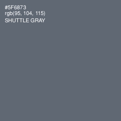 #5F6873 - Shuttle Gray Color Image