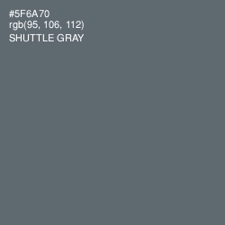 #5F6A70 - Shuttle Gray Color Image