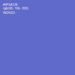 #5F6ACB - Indigo Color Image