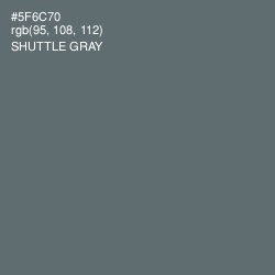 #5F6C70 - Shuttle Gray Color Image
