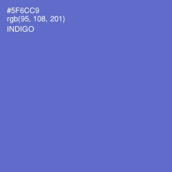 #5F6CC9 - Indigo Color Image