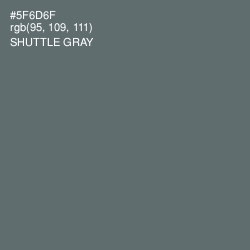 #5F6D6F - Shuttle Gray Color Image