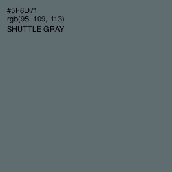 #5F6D71 - Shuttle Gray Color Image