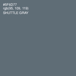 #5F6D77 - Shuttle Gray Color Image