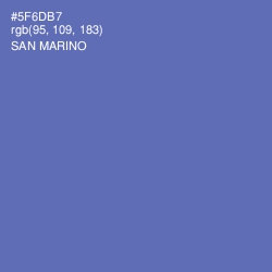 #5F6DB7 - San Marino Color Image