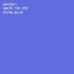 #5F6DE1 - Royal Blue Color Image