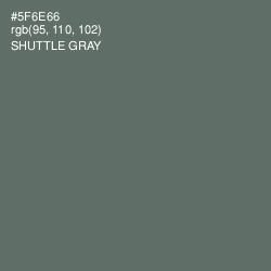 #5F6E66 - Shuttle Gray Color Image