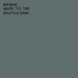 #5F6E6C - Shuttle Gray Color Image