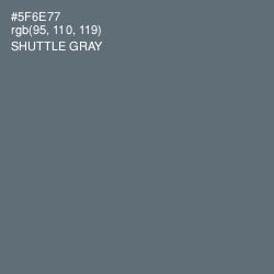 #5F6E77 - Shuttle Gray Color Image