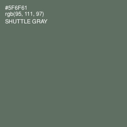 #5F6F61 - Shuttle Gray Color Image