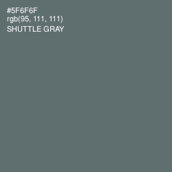#5F6F6F - Shuttle Gray Color Image