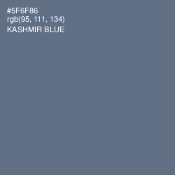 #5F6F86 - Kashmir Blue Color Image