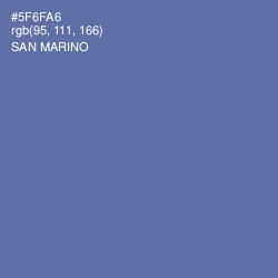 #5F6FA6 - San Marino Color Image