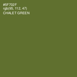 #5F702F - Chalet Green Color Image