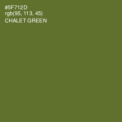 #5F712D - Chalet Green Color Image