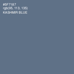 #5F7187 - Kashmir Blue Color Image