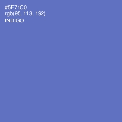 #5F71C0 - Indigo Color Image