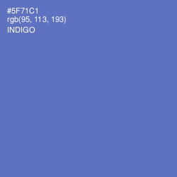 #5F71C1 - Indigo Color Image