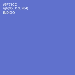 #5F71CC - Indigo Color Image