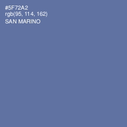 #5F72A2 - San Marino Color Image