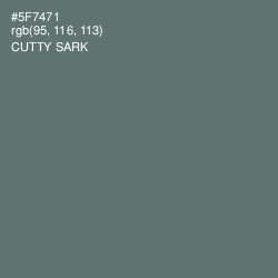 #5F7471 - Cutty Sark Color Image