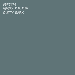 #5F7476 - Cutty Sark Color Image