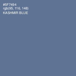 #5F7494 - Kashmir Blue Color Image