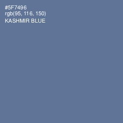 #5F7496 - Kashmir Blue Color Image
