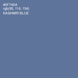#5F749A - Kashmir Blue Color Image