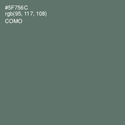 #5F756C - Como Color Image