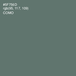 #5F756D - Como Color Image