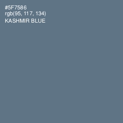 #5F7586 - Kashmir Blue Color Image