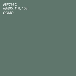 #5F766C - Como Color Image