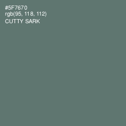 #5F7670 - Cutty Sark Color Image