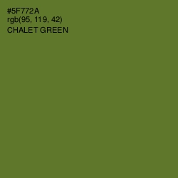 #5F772A - Chalet Green Color Image