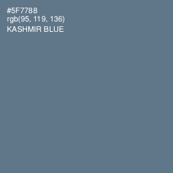 #5F7788 - Kashmir Blue Color Image