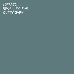 #5F7A7C - Cutty Sark Color Image