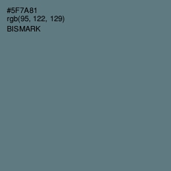 #5F7A81 - Bismark Color Image