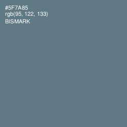 #5F7A85 - Bismark Color Image