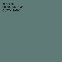 #5F7B78 - Cutty Sark Color Image