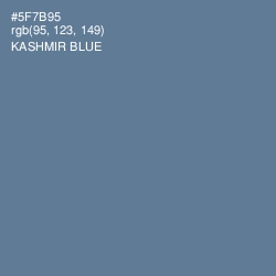 #5F7B95 - Kashmir Blue Color Image