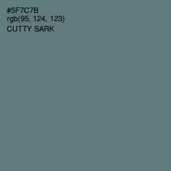 #5F7C7B - Cutty Sark Color Image