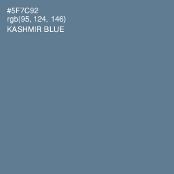 #5F7C92 - Kashmir Blue Color Image