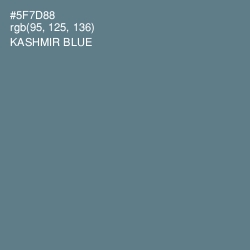 #5F7D88 - Kashmir Blue Color Image