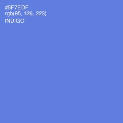 #5F7EDF - Indigo Color Image